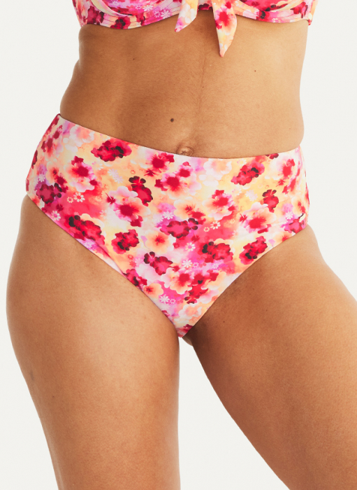 Cuba  Bikinihose mit hoher Taille, Pink crush in der Gruppe Bademode / Bikini / Bikini Unterhosen bei Underwear Sweden AB (200150-4630)