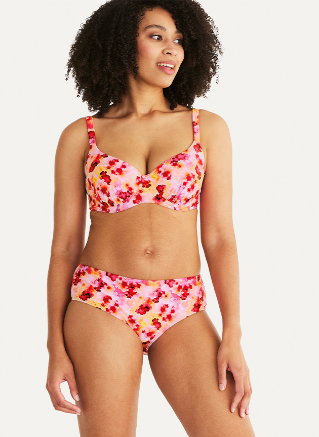 Barbados Bikini Hipster Underhose, Pink crush